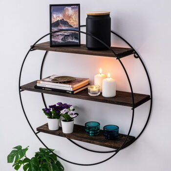 Poschodová polica zo smrekového dreva v prírodnej farbe 60 cm Tulipa – Kalune Design - Image 6