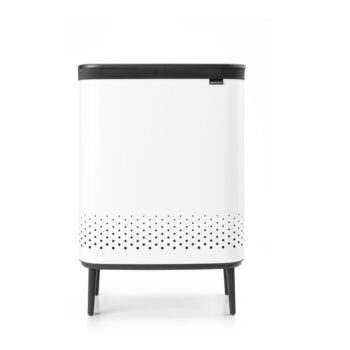 Biely kovový kôš na bielizeň 90 l Bo Hi – Brabantia - Image 5