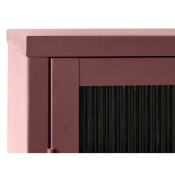 Červená kovová vitrína 111x140 cm Bronco – Unique Furniture – Obrázok 5
