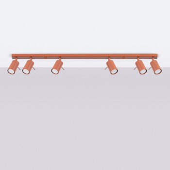 Stropné svietidlo v tehlovej farbe 6x117 cm Etna – Nice Lamps – Obrázok 7