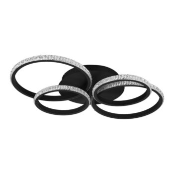 Čierne LED stropné svietidlo 49.5x65.5 cm Cires – Trio - Image 6