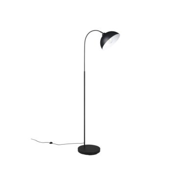 Čierna stojacia lampa s kovovým tienidlom (výška 170 cm) Sierra – Trio - Image 5