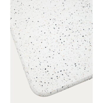 Biely terrazzo konferenčný stolík 48x48 cm Saura – Kave Home - Image 3