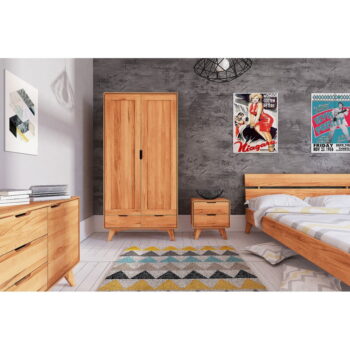 Šatníková skriňa z bukového dreva 90x180 cm Greg - The Beds - Image 10