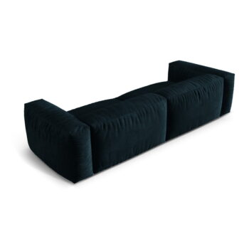 Tmavomodrá pohovka z textílie bouclé 320 cm Martina – Micadoni Home - Image 2