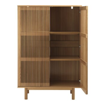 Skrinka v dekore duba v prírodnej farbe 95x140 cm Tiber – Unique Furniture - Image 2