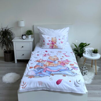 Bavlnené detské obliečky do postieľky 100x135 cm Winnie the Pooh - Jerry Fabrics – Obrázok 2