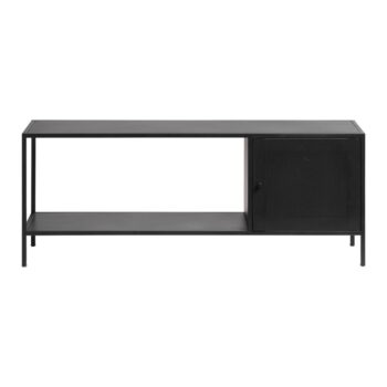 Čierna kovová knižnica 120x47 cm Malibu - Unique Furniture - Image 5