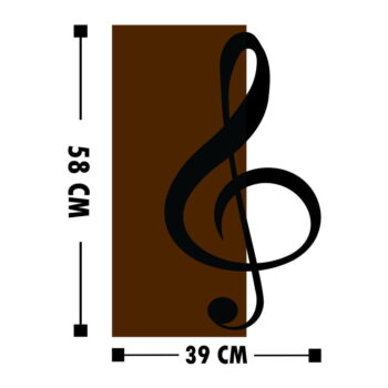 Nástenná dekorácia Wallity Treble Clef – Obrázok 5