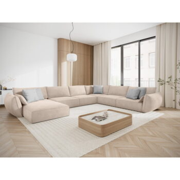 Béžová rohová pohovka (pravý roh) Vanda - Mazzini Sofas - Image 5