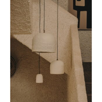 Biele závesné svietidlo ø 35 cm Sineu – Kave Home - Image 3