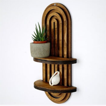 Hnedá poschodová polica 40 cm Raf – Kalune Design - Image 3