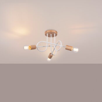 Stropné svietidlo v prírodnej farbe 14x56 cm Tumber – Nice Lamps – Obrázok 6