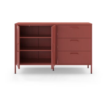 Komoda v tehlovej farbe 140x90 cm Diora – Marckeric - Image 4