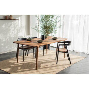 Jedálenský stôl z orechového dreva 90x200 cm Fawn – Gazzda - Image 3