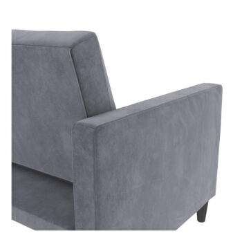 Sivá zamatová pohovka 207 cm Celine – Støraa - Image 3
