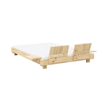 Dvojlôžková posteľ z borovicového dreva s roštom v prírodnej farbe 160x200 cm Social Bed – Karup Design - Image 7