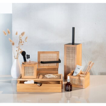 Bambusový kúpeľňový organizér Wenko Allegre, 12 x 9 cm – Obrázok 4