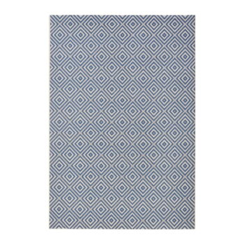 Modrý vonkajší koberec NORTHRUGS Karo, 140 x 200 cm - Image 5