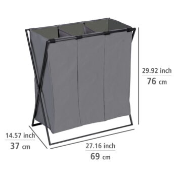 Látkový kôš na bielizeň 145 l Trio – Wenko – Obrázok 8