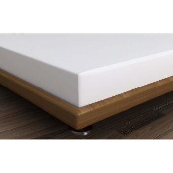 Biela napínacia bavlnená plachta 140x200 cm – Mijolnir – Obrázok 2