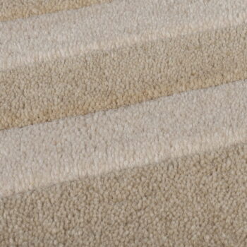 Ručne tkaný vlnený okrúhly koberec v prírodnej farbe ø 120 cm Lois Scallop – Flair Rugs - Image 3