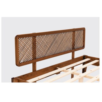 Dvojlôžková posteľ zo smrekového dreva s roštom v tmavohnedo-prírodnej farbe 160x200 cm Izabelya – Kalune Design – Obrázok 7