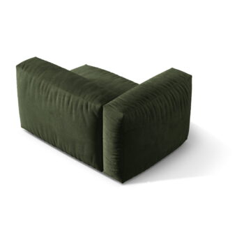 Zelený modul pohovky z textílie bouclé (ľavý roh) Martina – Micadoni Home - Image 3
