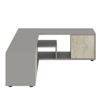Sivý TV stolík 125x40x120 cm Rosa – Kalune Design – Obrázok 4