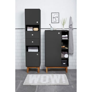 Antracitovosivá vysoká/závesná kúpeľňová skrinka 66x100 cm Color Bath – Tom Tailor – Obrázok 8