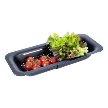 Čierny rozšíriteľný cedník Wenko Black Outdoor Kitchen Sivo - Image 2