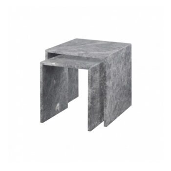 Mramorové odkladacie stolíky v súprave 2 ks 45x45 cm VARU – Blomus – Obrázok 2