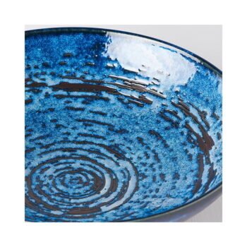 Modrá keramická servírovacia misa Mij Copper Swirl, ø 28 cm – Obrázok 6