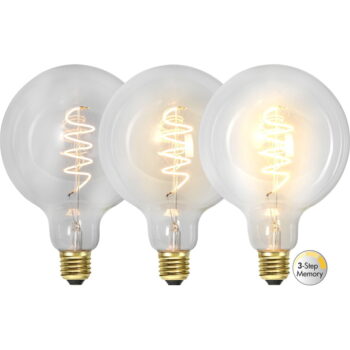 Teplá LED/filamentová žiarovka so stmievačom E27, 4 W Spiral Filament – Star Trading - Image 5