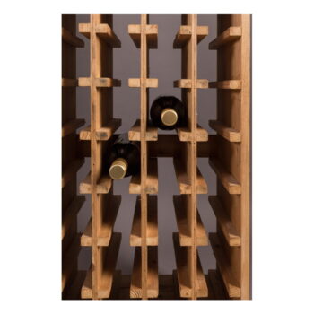 Hnedá vinotéka z jedlového dreva počet fliaš 28, 43,5x118,5 cm Claude – Dutchbone – Obrázok 5
