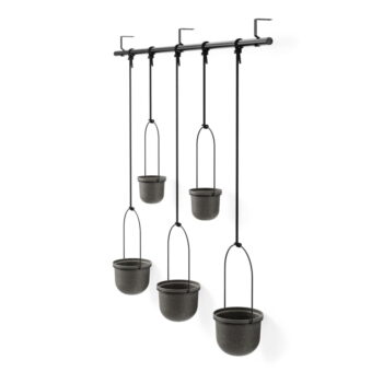 Plastový obal na kvetináč 5 ks  na bylinky/závesný a nástenný  ø 7,5 cm Triflora – Umbra - Image 11