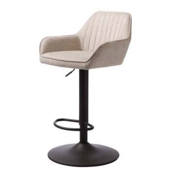 Béžová barová stolička s nastaviteľnou výškou Nolan – Unique Furniture