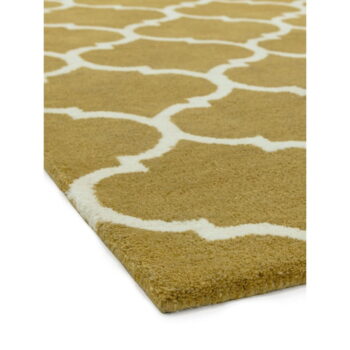 Okrovožltý ručne tkaný vlnený koberec 80x150 cm Albany – Asiatic Carpets - Image 3