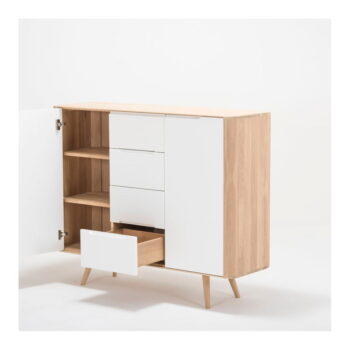 Komoda z dubového dreva Gazzda Ena Two, 135 × 42 × 110 cm – Obrázok 7