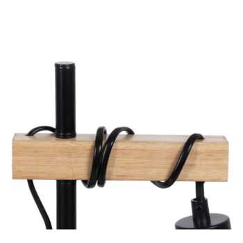 Stolová lampa v čiernej a prírodnej farbe (výška 52 cm) – Ixia - Image 4