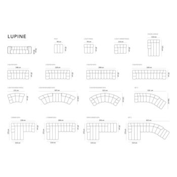 Béžový modul pohovky (ľavý roh) Lupine – Micadoni Home – Obrázok 6