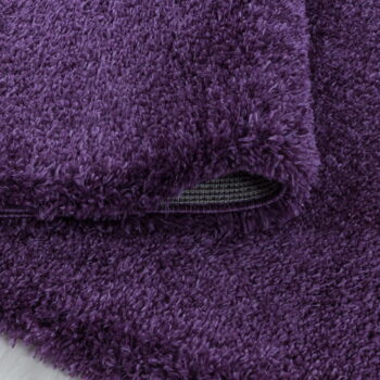 Tmavofialový behúň 80x250 cm Fluffy – Ayyildiz Carpets - Image 2