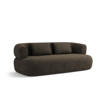 Hnedá pohovka z textílie bouclé 178 cm Jenny – Micadoni Home - Image 3