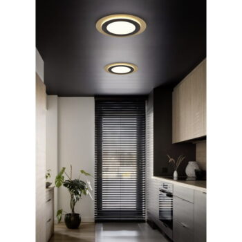 LED stmievateľné stropné svietidlo čierno-zlatej farbe ø 45 cm Morgan – Trio - Image 4