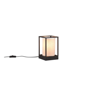 Matne čierno-béžová stolová lampa (výška 22 cm) Ross – Trio – Obrázok 2