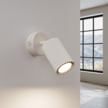 Krémové nástenné svietidlo Gleam – Nice Lamps - Image 3