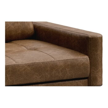 Koňakovohnedá kožená rohová pohovka MESONICA Musso Tufted, ľavý roh - Image 4