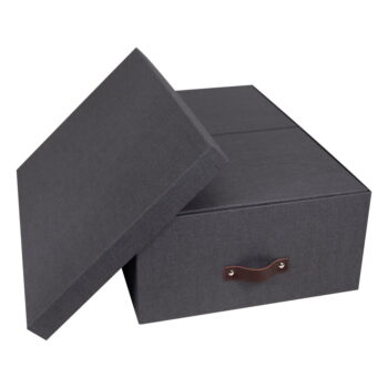 Súprava 3 čiernych úložných škatúľ Bigso Box of Sweden Inge - Image 7