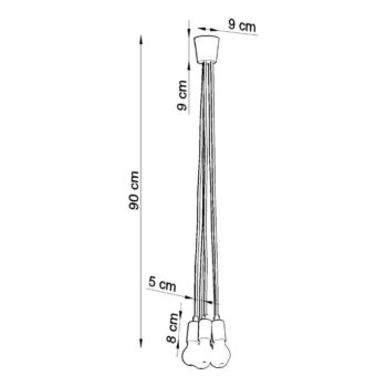 Biele závesné svietidlo ø 25 cm Rene – Nice Lamps – Obrázok 2