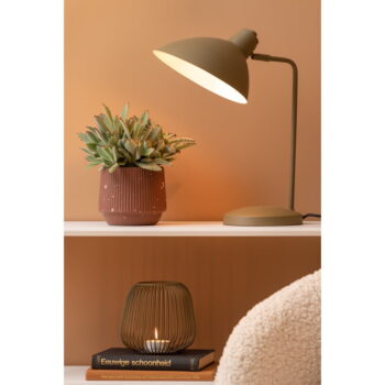 Zelená stolová lampa s kovovým tienidlom (výška 49 cm) Casque – Leitmotiv – Obrázok 2
